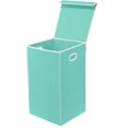 thumbnail image 1 of Simple Houseware Single Laundry Basket with Lid, Turquoise, 1 of 5