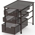 thumbnail image 1 of Simple Houseware Stackable 3 Tier Sliding Basket Organizer Drawer, Bronze, 1 of 1