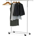 thumbnail image 1 of Simple Houseware Standard Rod Clothing Garment Rack, Silver, 1 of 5