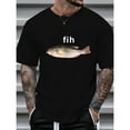 thumbnail image 1 of Simple Humor “Fih” Tee – Men’s Misspelled Fish Meme Graphic T - Shirt, 1 of 6