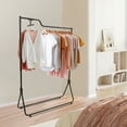thumbnail image 1 of Simple Iron+Plastic Garment Rack ,Retail Display Clothing Rack, Single Rod, 1 of 15
