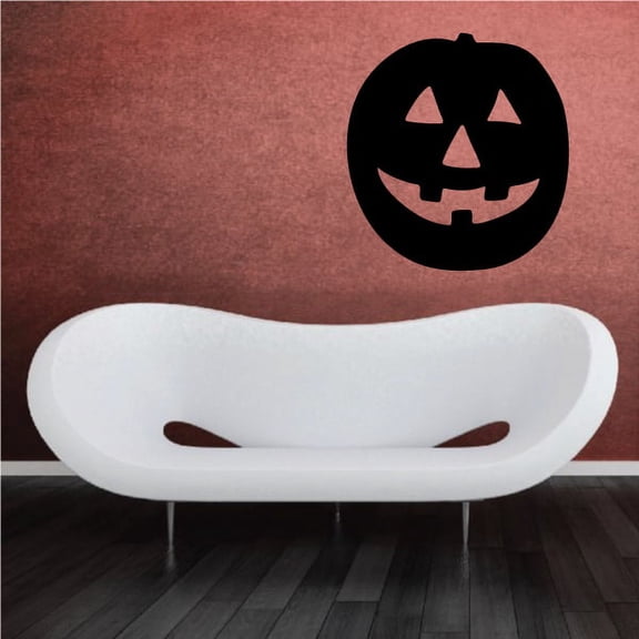 Simple Jack-o-Lantern Decal - 36 Inches
