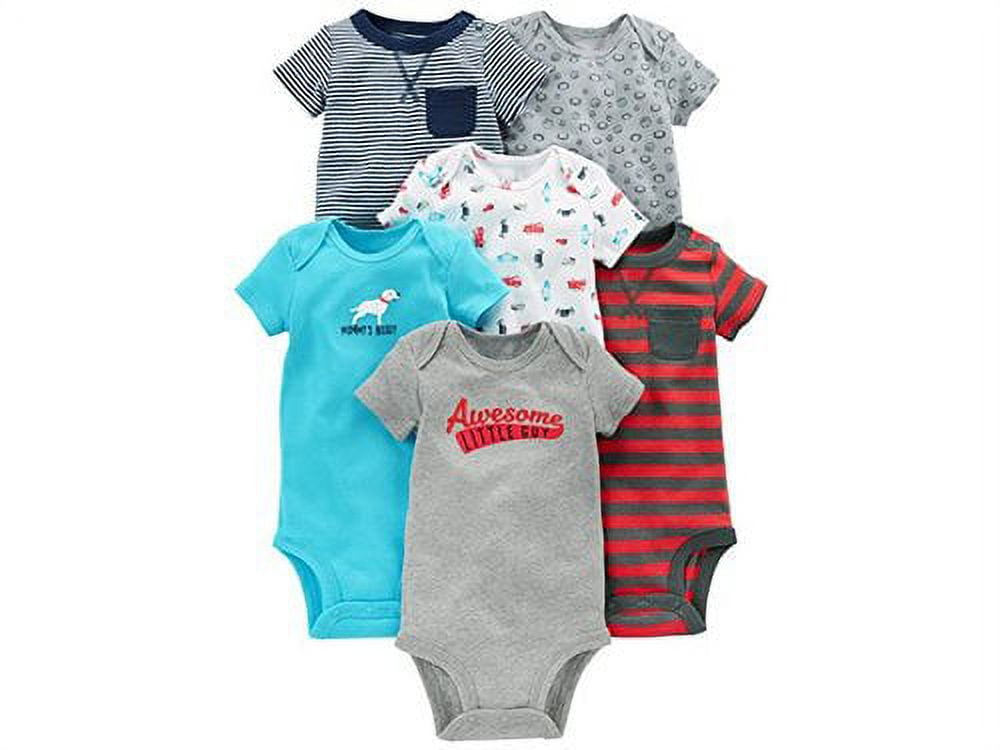 Simple Joys made by Carters Child Size 6-9 Months Red Onesie
