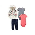 thumbnail image 1 of Simple Joys by Carter's Baby Girls' 4-Piece Jacket, Pant, and Bodysuit Set, 1 of 3