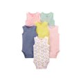 thumbnail image 1 of Simple Joys by Carter's Baby Girls' 6-Pack Sleeveless Bodysuit, 1 of 3