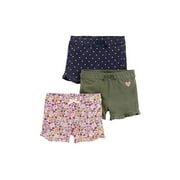 Simple Joys by Carter's Baby Girls' Toddler 3-Pack Knit Shorts