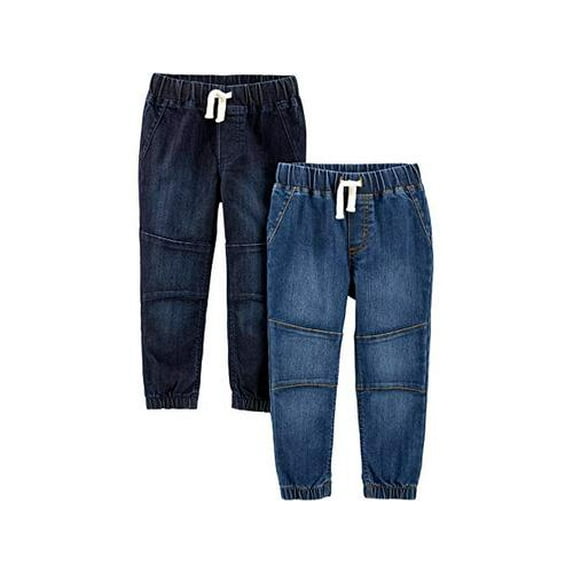 Simple Joys by Carter's Boys' Toddler 2-Pack Pull On Denim Pant, Heritage Rin...