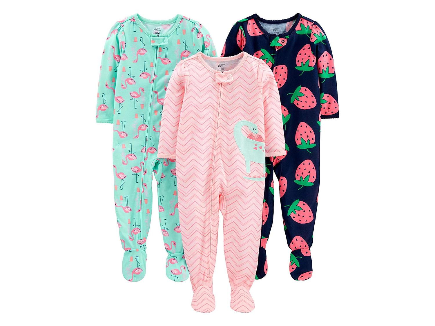 Baby Girl Sleepers Simple Joys By Carter's Baby And Toddler Girls