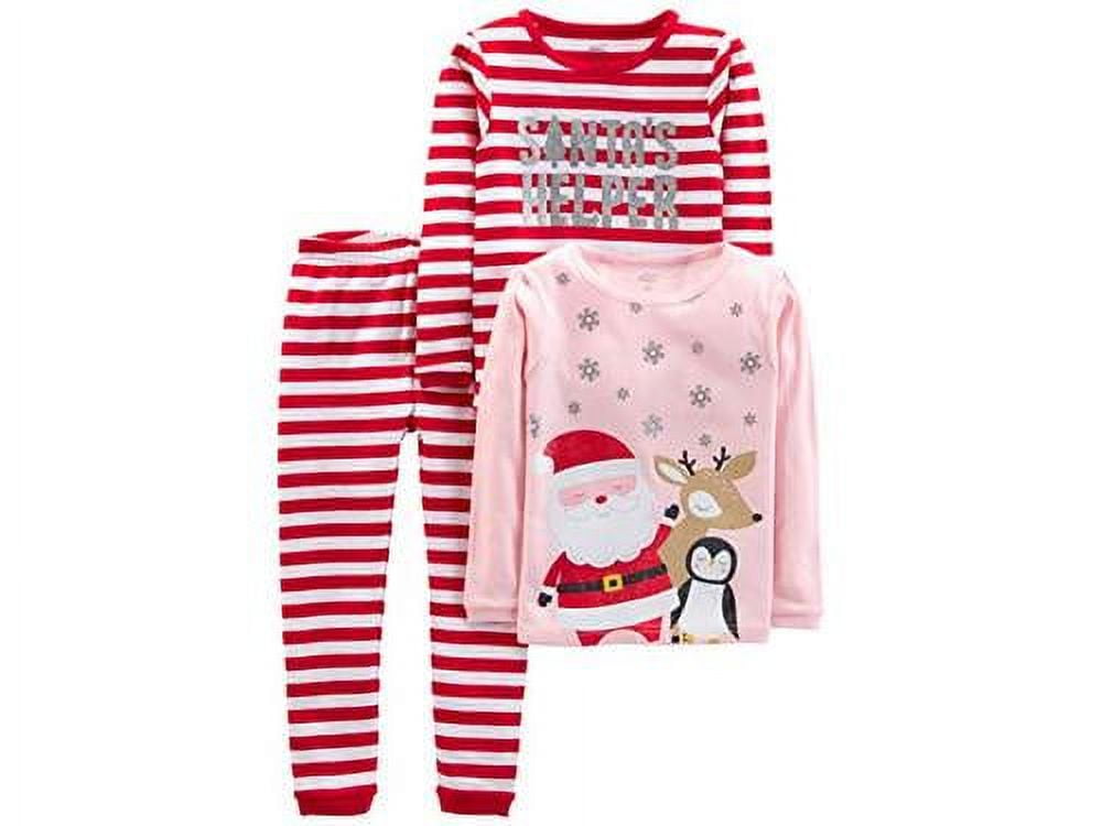 Simple Joys By Carter's Girl's Snug-fit Cotton Pajama Set Simple