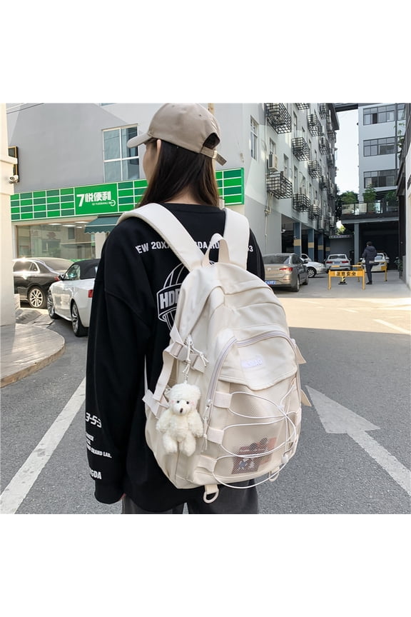 Simple Junior And Middle School Students Large Capacity Backpack