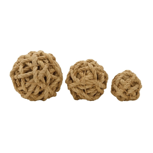Simple Jute Ball Set Of 3