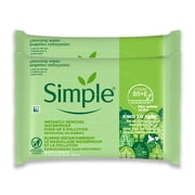 Simple Kind To Skin Cleansing Make Up Remover Wipes, Makeup Wipes, 2 pc