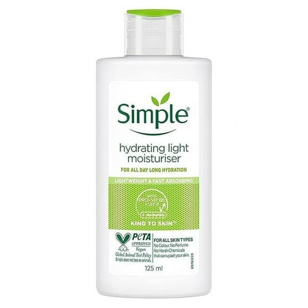 Simple Kind To Skin Hydrating Light Moisturiser Lotion 125ml | For All Day-Long Hydration | For All Skin types price history and forecast - Simple 003991