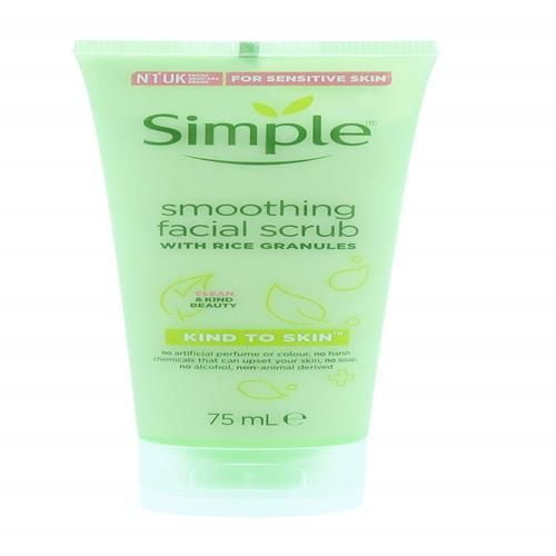 Simple Kind To Skin (Pack Of 2) Smoothing Facial Scrub X 75Ml Packaging May Vary
