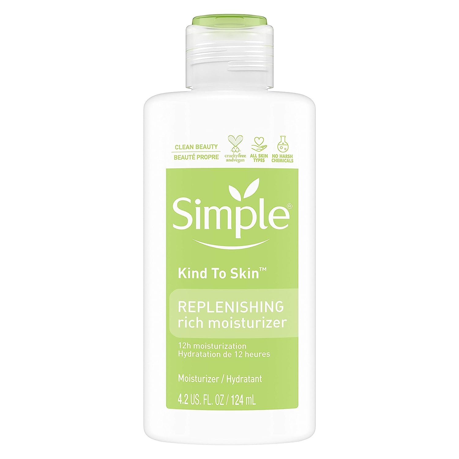 Simple Kind to Skin Face Moisturizer Replenishing Rich 12-Hour Moisturization for All Skin Types, 4.2 fl oz - image 1 of 12