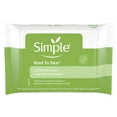Simple Kind to Skin Facial Cleansing Wipes Cleansing 7 Wipes