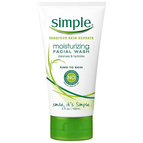 Simple Moisturizing Kind to Skin Face Wash, 5 oz