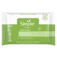 Simple Kind to Skin Gentle Face Cleanser Wipes, 25 ct, Pack of 2, CrueltyFree
