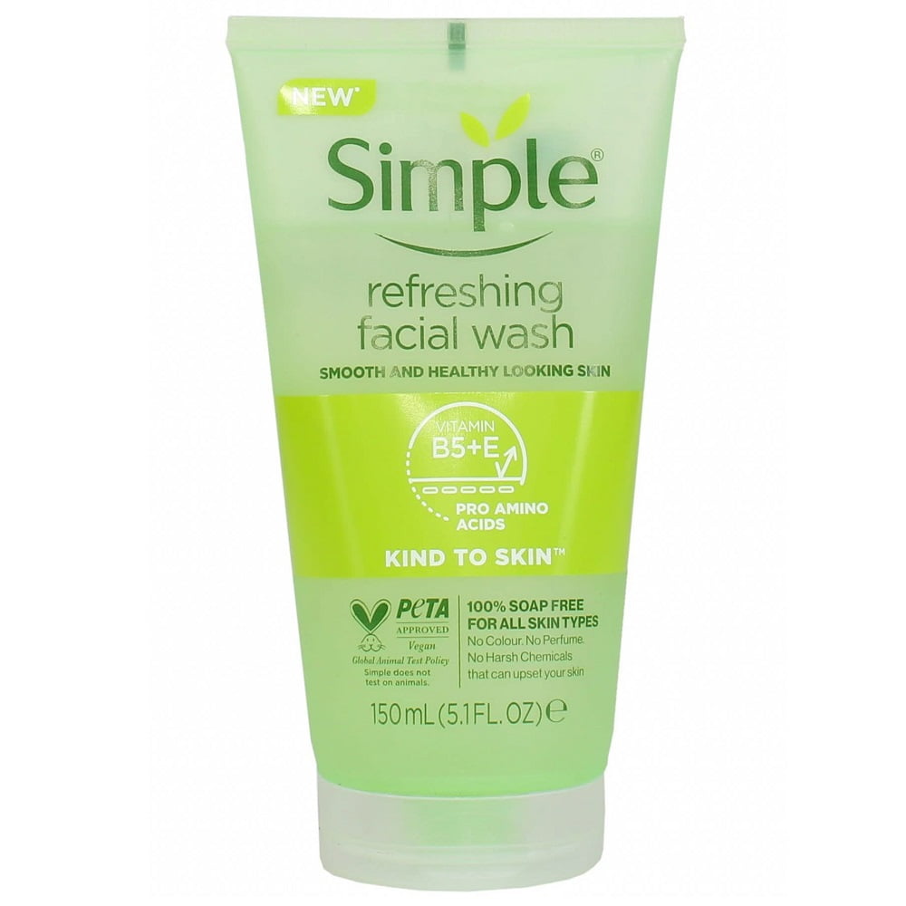 Simple refreshing 2024 facial wash gel