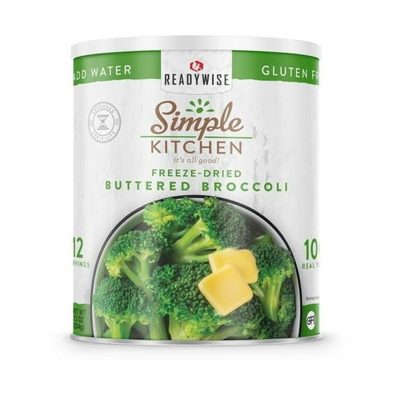 Simple Kitchen Buttered Broccoli 22 Serving Can, White