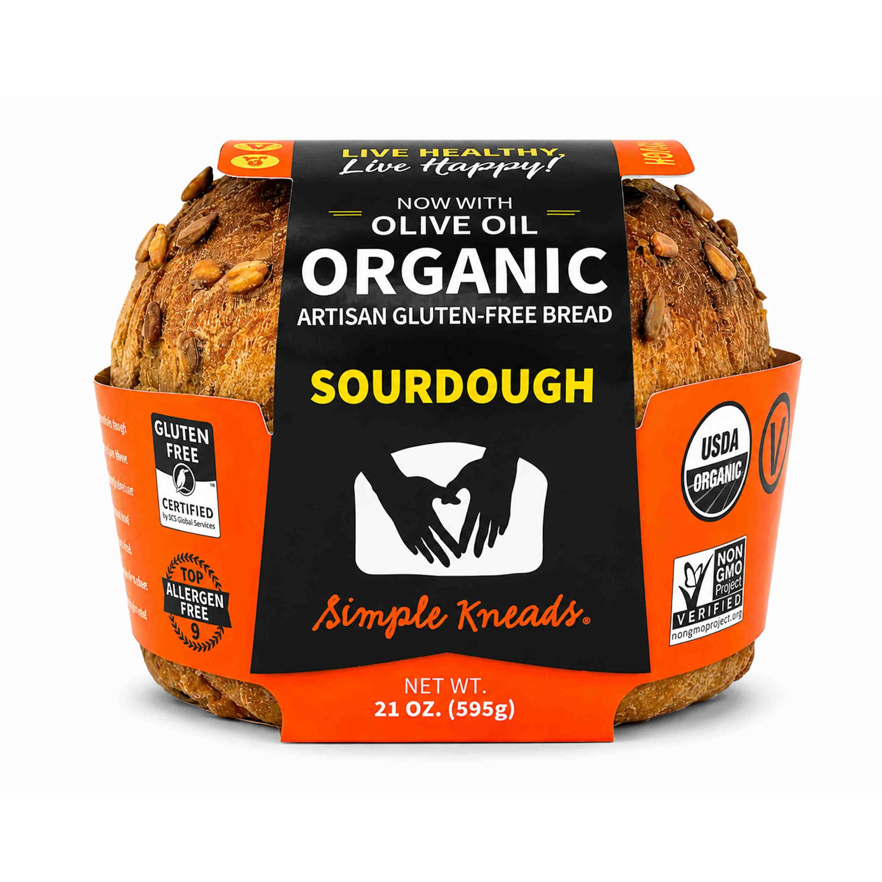 Simple Kneads Organic Gluten-Free Sourdough Bread, 21 oz
