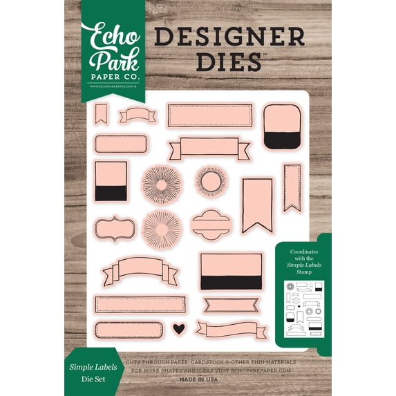 Simple Labels Large Die Set