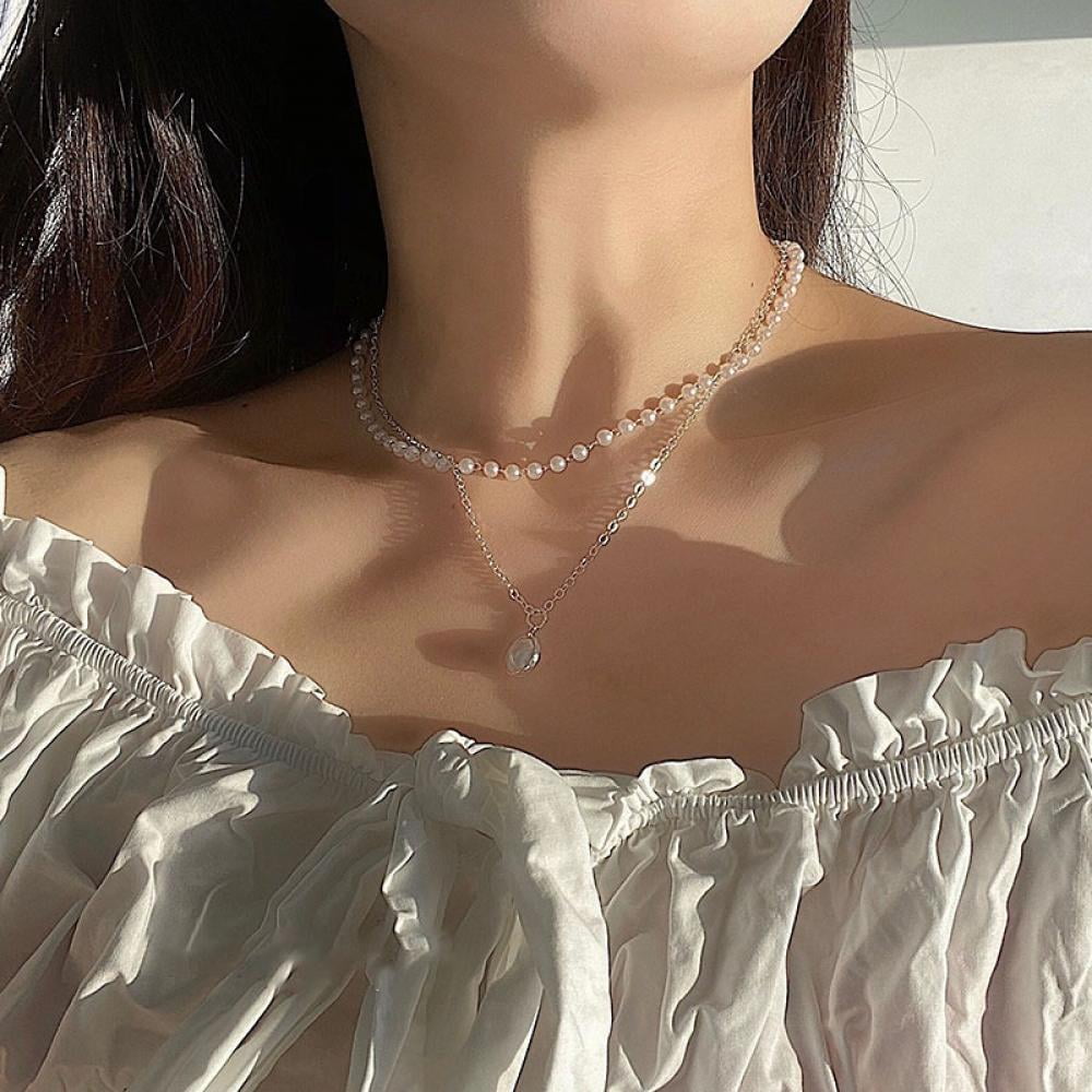 Oyeah Jewelry 2Pcs Silver Chain Necklace For Women, Dainty Silver Plated  Thin Box Cu-Ban Link Chain Necklace Simple Layered Gold Choker Necklaces  Minimalist Trendy Jewelry Sets For Women Girls | SHEIN USA