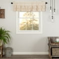 thumbnail image 1 of VHC Brands Simple Life Flax Natural Country Farmhouse Kitchen Window Curtain Ruffled Valance 16x60, 1 of 9