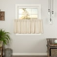 thumbnail image 1 of VHC Brands Simple Life Flax Natural Country Farmhouse Kitchen Window Curtain Tier Set of 2 L24xW36, 1 of 7