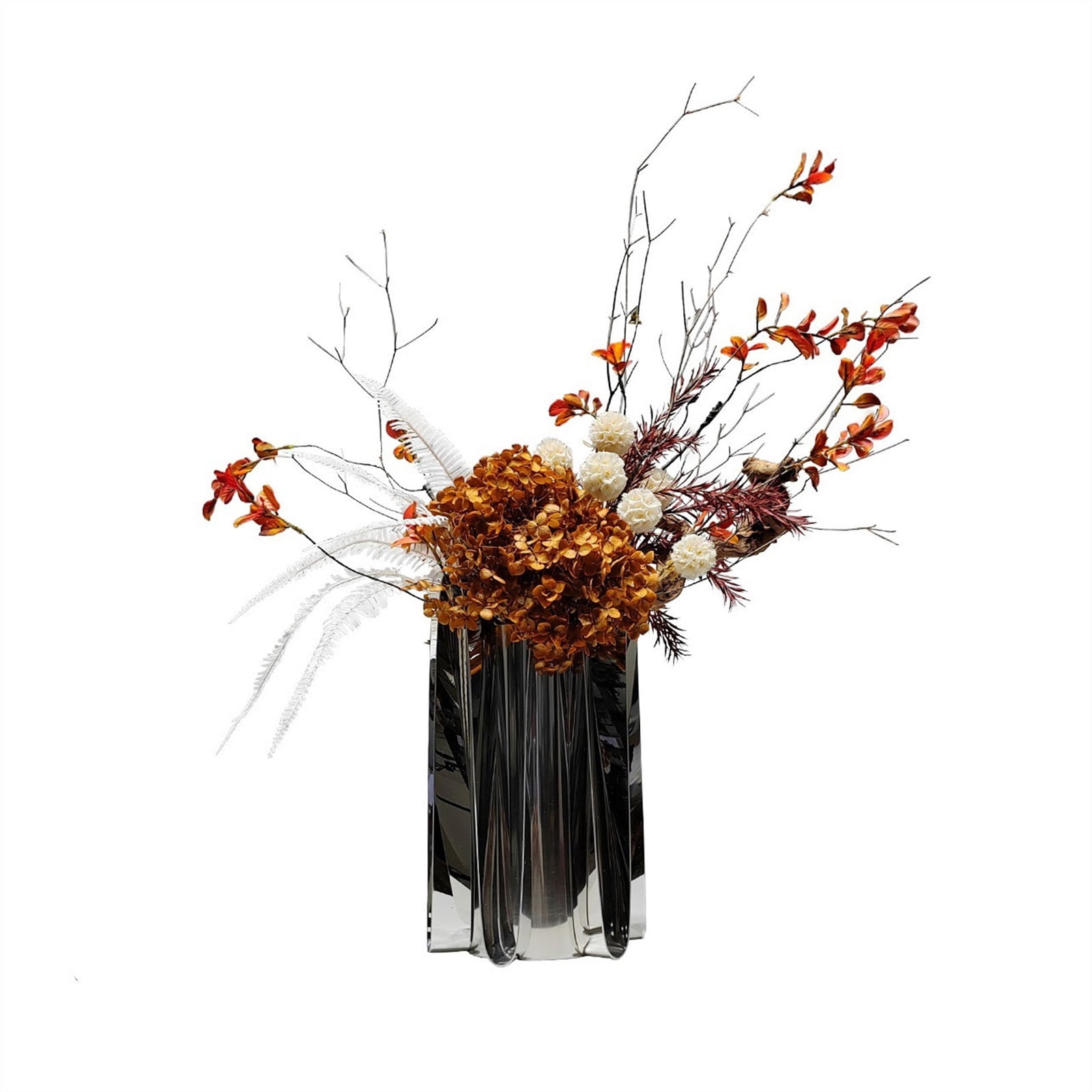 Simple Light Luxury Metal Florist Dried Flowers Simulation Flower Arrangement Hotel Table Centerpieces Ornaments Ornaments