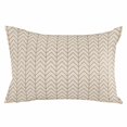 thumbnail image 1 of Simple Line Linen Texture Throw Pillow Cover 20 x 36 Inch Decorative Pillow Cover Beige Modern Art Geometric Lumbar Pillowcase Seasonal Rectangle Cushion Case for Couch Sofa Bed Living Room, 1 of 9