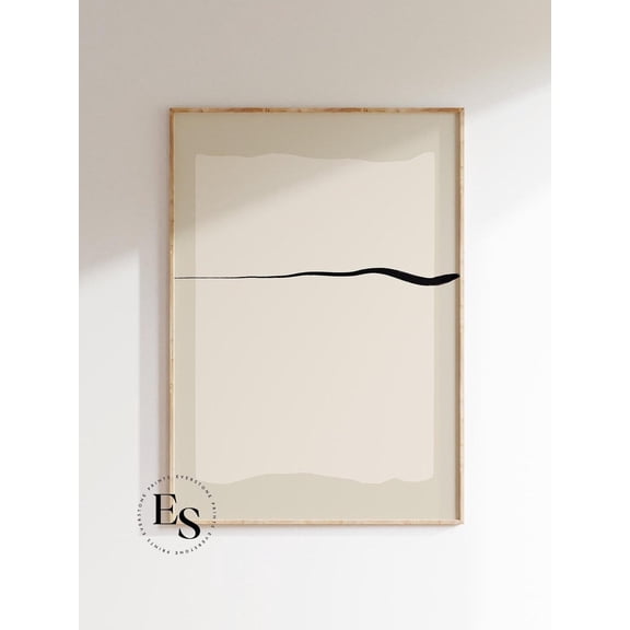 Simple Line Print, Abstract Modern Art, Neutral Modern, Bohemian Decor, Galerie Boheme Art, Modern Print, Living Room Wall Decor Wall Art, Modern Wall Decor, 8x12 UNFRAMED