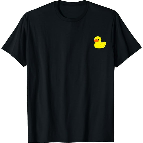 Simple Little Yellow Rubber Ducky Duck Graphic Unisex Softstyle T-Shirt,Black Color,Size 3XL