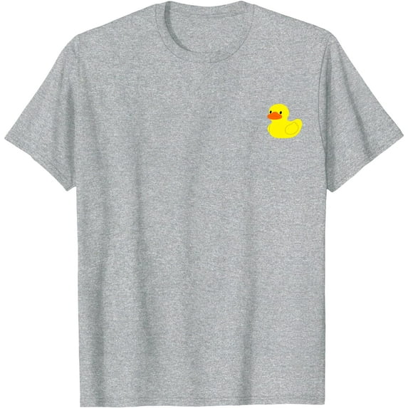 Simple Little Yellow Rubber Ducky Duck Graphic Unisex Softstyle T-Shirt,Sport Grey Color,Size 2T