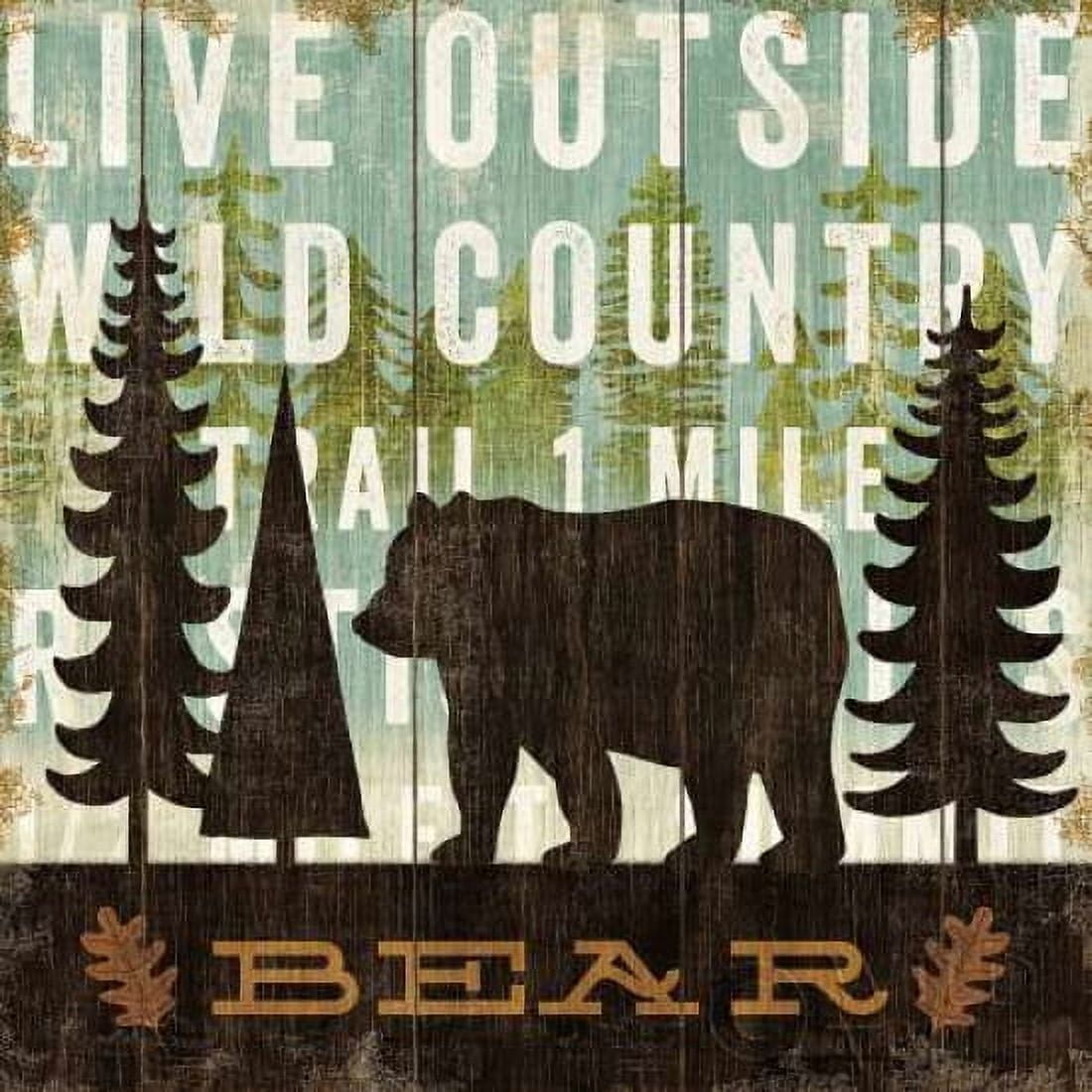 Simple Living Bear Canvas Art - Michael Mullan (24 x 24)