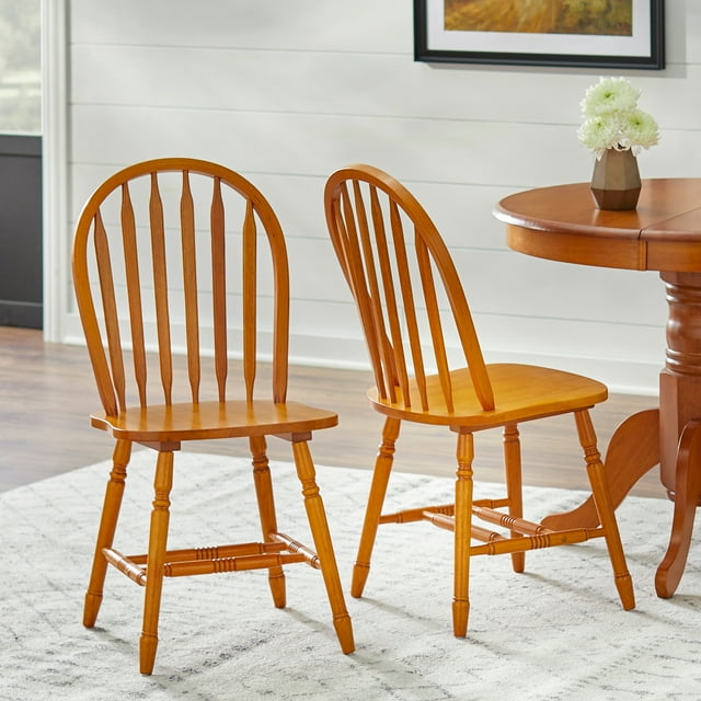 Simple Living Farmhouse Kitchen Carolina Windsor Solid Wood Dining ...