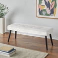 thumbnail image 1 of Simple Living  Elizabeth Bench White Wood, Foam, 1 of 5