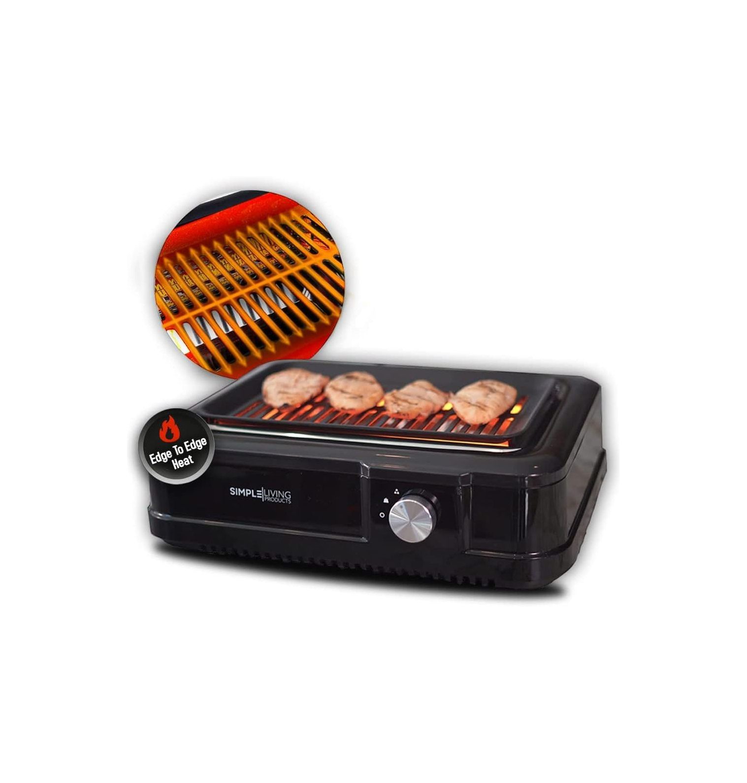 Simple Living Infrared Electric Indoor Smokeless Grill Non Stick