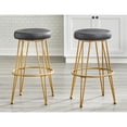 thumbnail image 1 of Simple Living  Lola Stools (Set of 2) 30" Black/Gold Bar height, Bar Height, 1 of 5