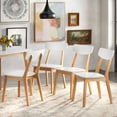 thumbnail image 1 of Simple Living Modern Dining Chairs Set of 4 with Angled Legs and Mid-Century Style, 1 of 6
