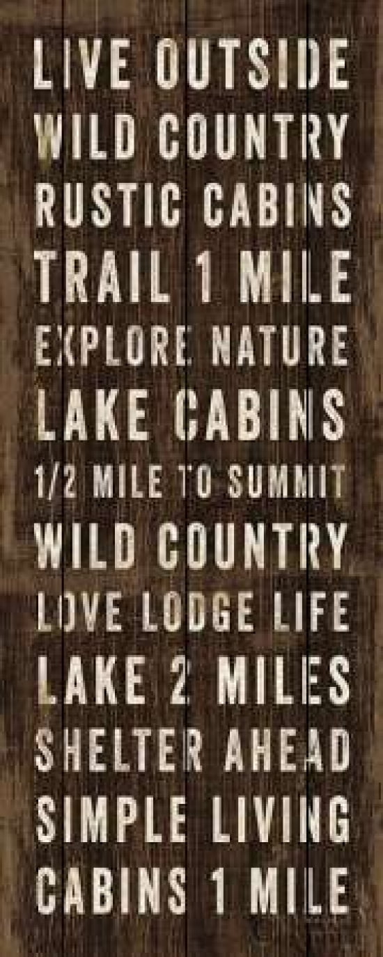 Simple Living Panel I Canvas Art - Michael Mullan (10 x 20)