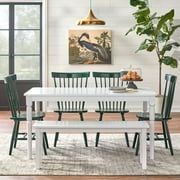 Simple Living  Parma Dining Set with Dining Bench Green