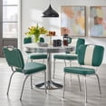 thumbnail image 1 of Simple Living  Raleigh Retro 5-piece Dining Set Dark Green 5-PieceDark green, 1 of 5