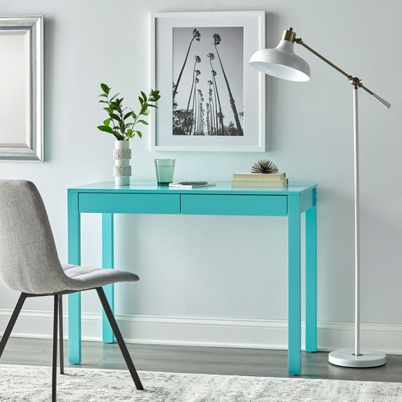 Simple Living  Ridley Desk Aqua Blue