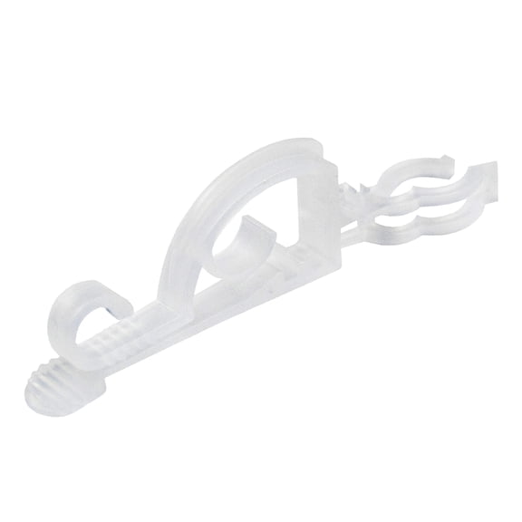 Set of 25 Clear Max Pro Anywhere Christmas Light Clips - 4"