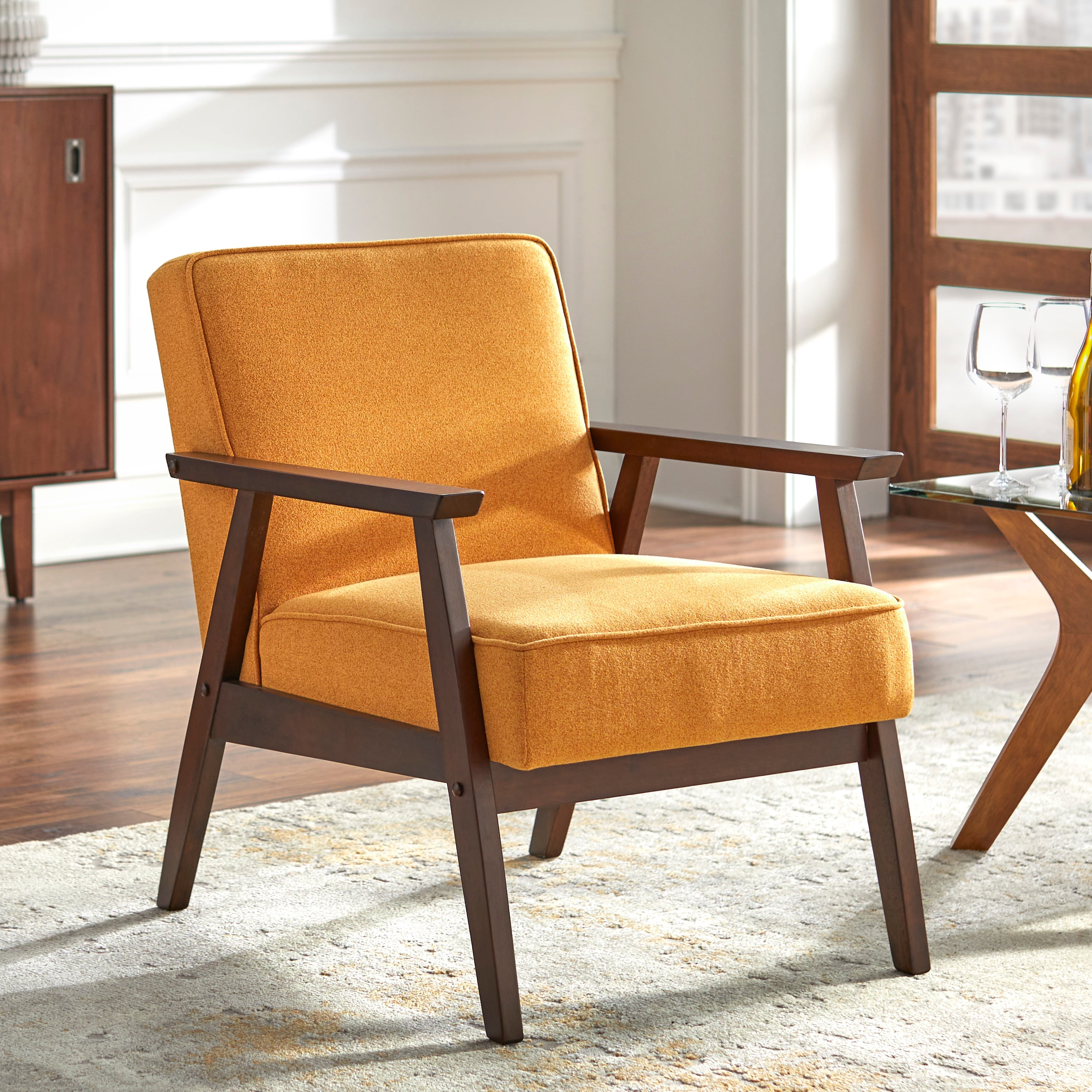 Simple Living Sonia Chair Accent Chairs Yellow - Walmart.com Simple Living Sonia Chair Accent Chairs Yellow - Walmart.com