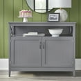 thumbnail image 1 of Simple Living  Southport 2-Door Buffet/Sideboard Charcoal Grey Painted, 1 of 5