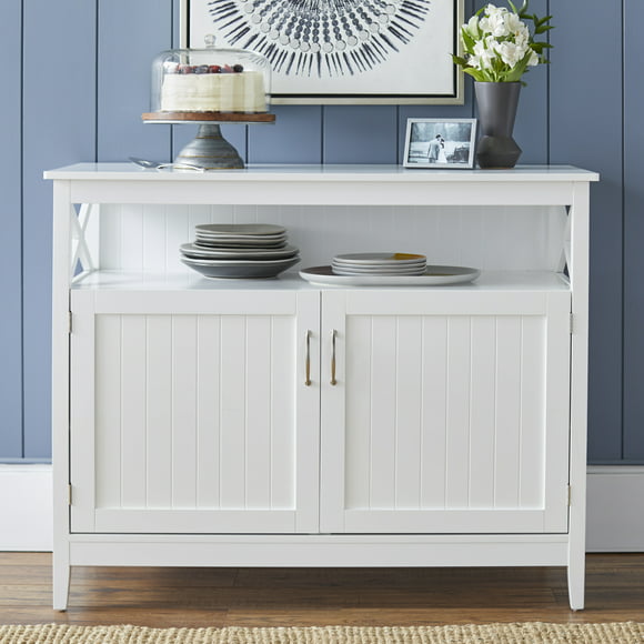 Simple Living  Southport 2-Door Buffet/Sideboard White Painted