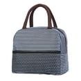 thumbnail image 1 of Simple Lunch Bag for Women Men, Reusable Water-Resistant Leakproof Insulated Lunch Tote Bag, Portable Easy to Carry Lunch Box Cooler Bag for Work, Office, Picnic, Beach & Travel,Z029Navy, 1 of 2