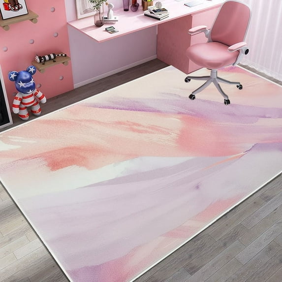 Simple Luxury Living Room ration Carpet Pink Girl Bedroom Bedside Bay Window Non-slip Rug Fashion La